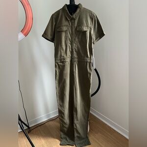 Olive Green Short Sleeve Jumpsuit NWT
